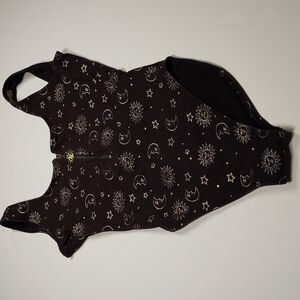 TAHITI SUN & MOON BLACK & GOLD SWIMSUIT Size L